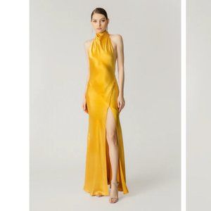 PENELOPE BACKLESS SATIN GOWN